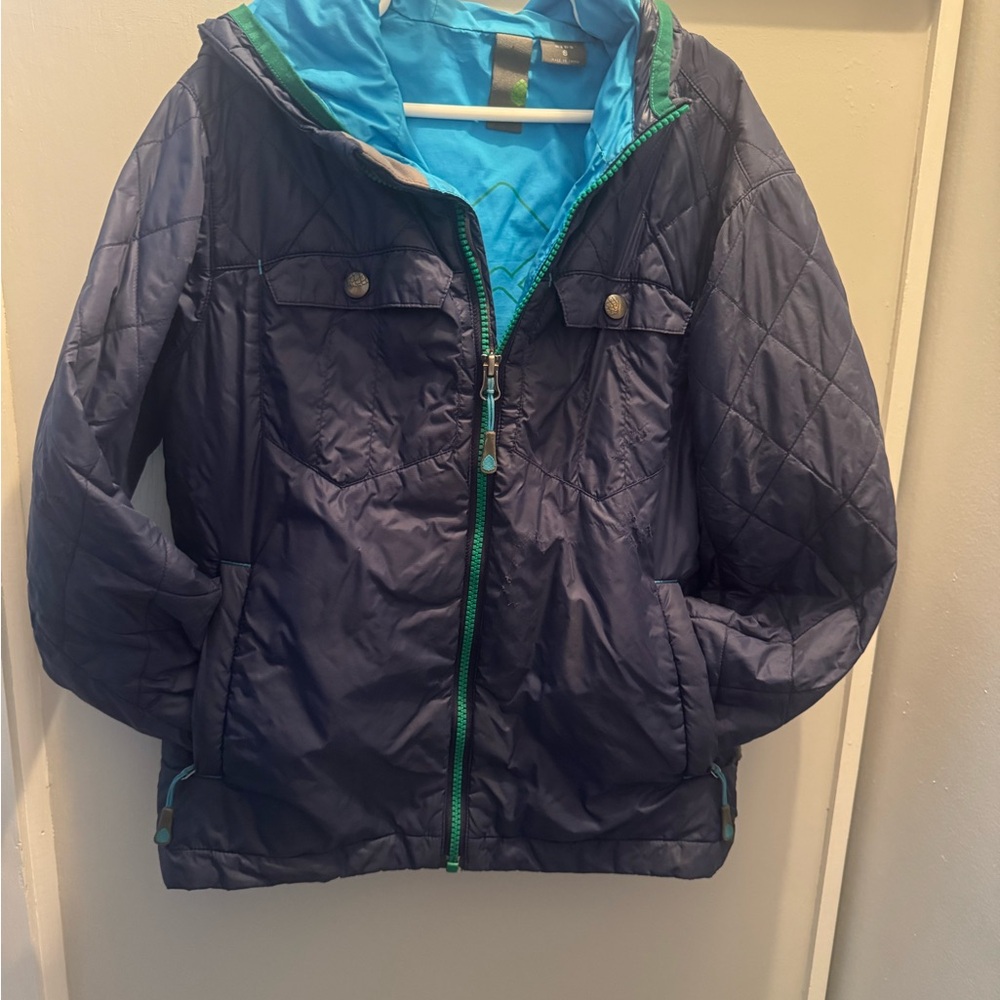 Stio Kids Dark Blue Quilted Puffer Jacket